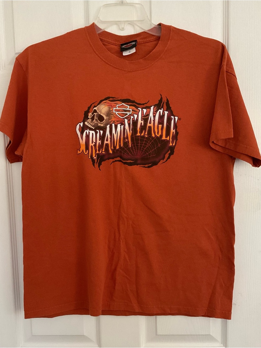 Harley-Davidson Rust Orange 'Screamin' Eagle' Halloween Graphic Tee